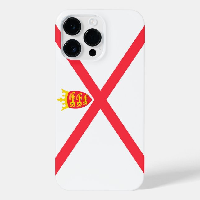 Flagge der Insel Jersey iPhone 14 Pro Max Hülle (Rückseite)