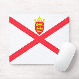 Flagge der Insel Jersey Mousepad