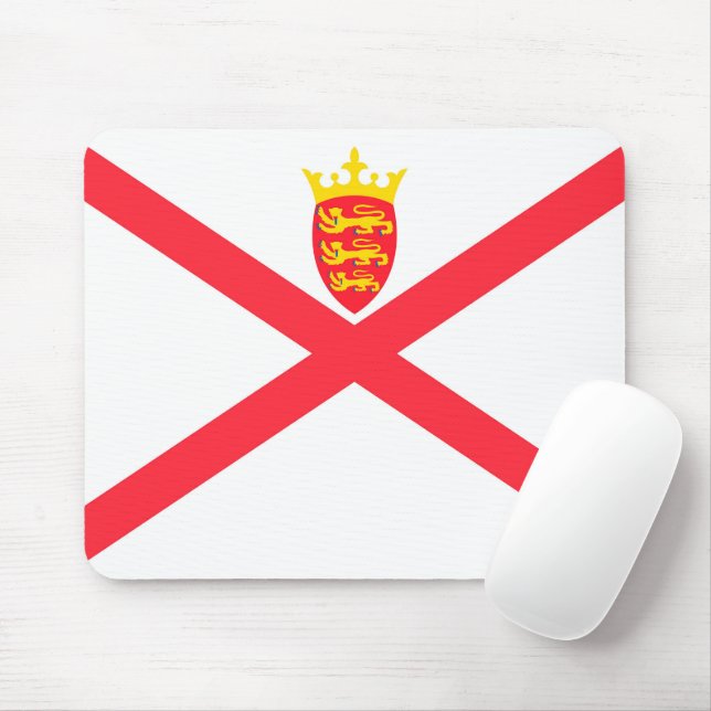 Flagge der Insel Jersey Mousepad (Mit Mouse)