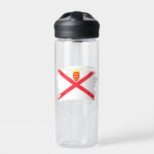 Flagge der Insel Jersey Trinkflasche