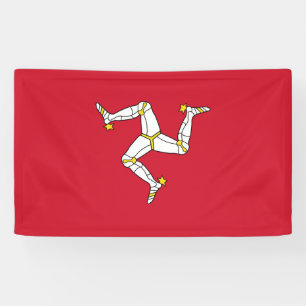 Flagge der Insel Man Banner