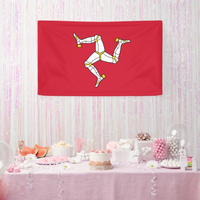Flagge der Insel Man Banner (Party)