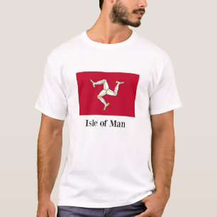 Flagge der Insel Man, benutzerdefiniertes Design T-Shirt