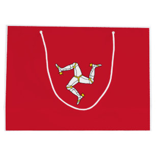 Flagge der Insel Man Große Geschenktüte