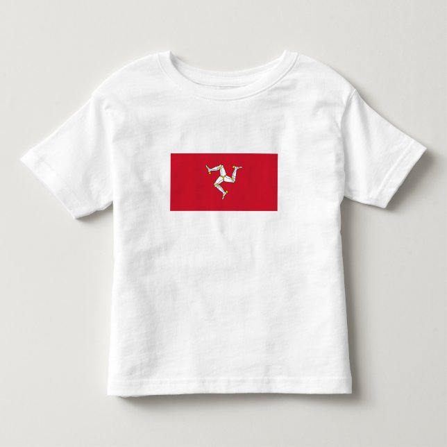 Flagge der Insel Man Kleinkind T-shirt (Vorderseite)
