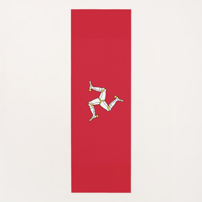 Flagge der Insel Man/Manx Yogamatte (Vorderseite)