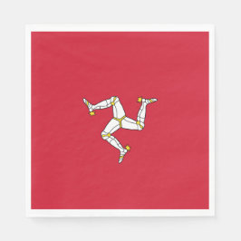 Flagge der Insel Man Serviette