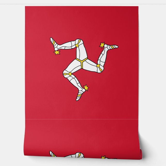 Flagge der Insel Man Tapete (Abrollen)