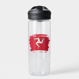 Flagge der Insel Man Trinkflasche