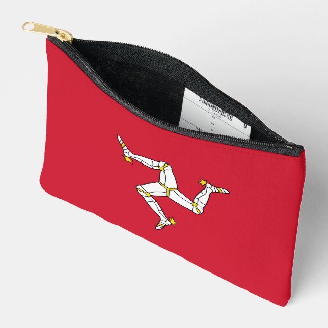Flagge der Insel Man Zubehörtasche (Offen)