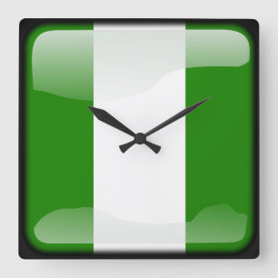 Flagge der Insel Norfolk Quadratische Wanduhr