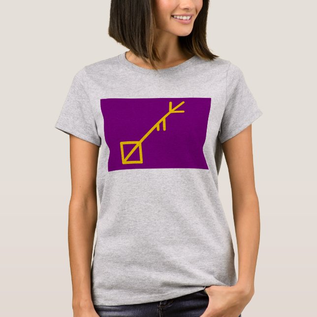 Flagge der Insel Sessrumnir T-Shirt (Vorderseite)