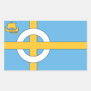 Flagge der Insel Skye, SCOTLAND Rechteckiger Aufkleber