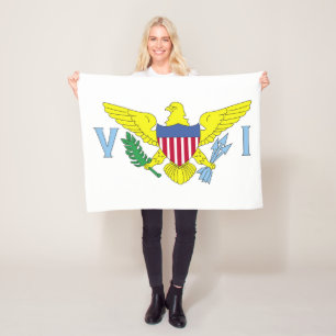 Flagge der Inseln der Jungfrau der Vereinten Staat Fleecedecke