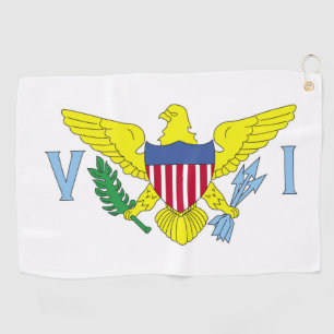 Flagge der Inseln der Jungfrau der Vereinten Staat Golfhandtuch