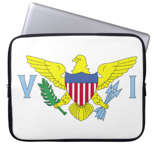 Flagge der Inseln der Jungfrau der Vereinten Staat Laptopschutzhülle