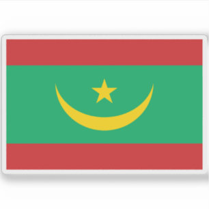 Flagge der Islamischen Republik Mauretanien Aufkleber