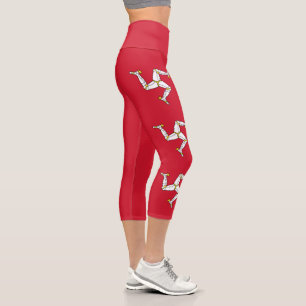 Flagge der Isle of Man Capri Leggings