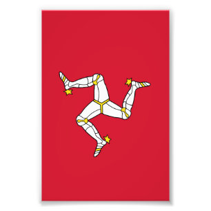Flagge der Isle of Man Fotodruck