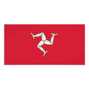 Flagge der Isle of Man Fotodruck