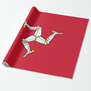 Flagge der Isle of Man Geschenkpapier