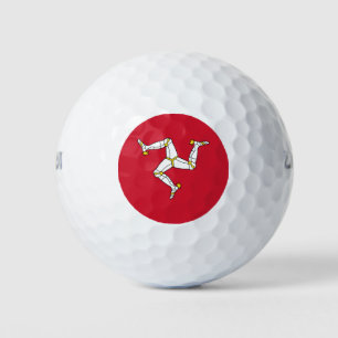 Flagge der Isle of Man Golfball