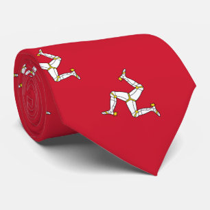 Flagge der Isle of Man Krawatte