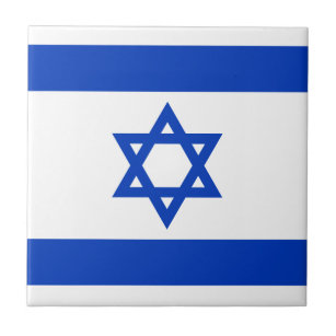 Flagge der israelischen Keramik Fliese
