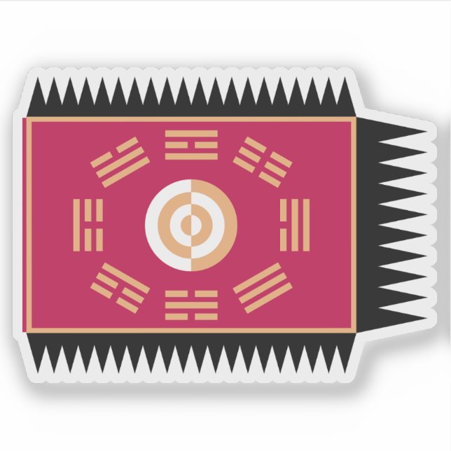Flagge der Joseon-Dynastie Aufkleber (Vorderseite)