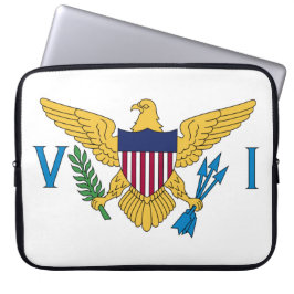 Flagge der Jungfrau der Vereinigten Staaten Laptopschutzhülle