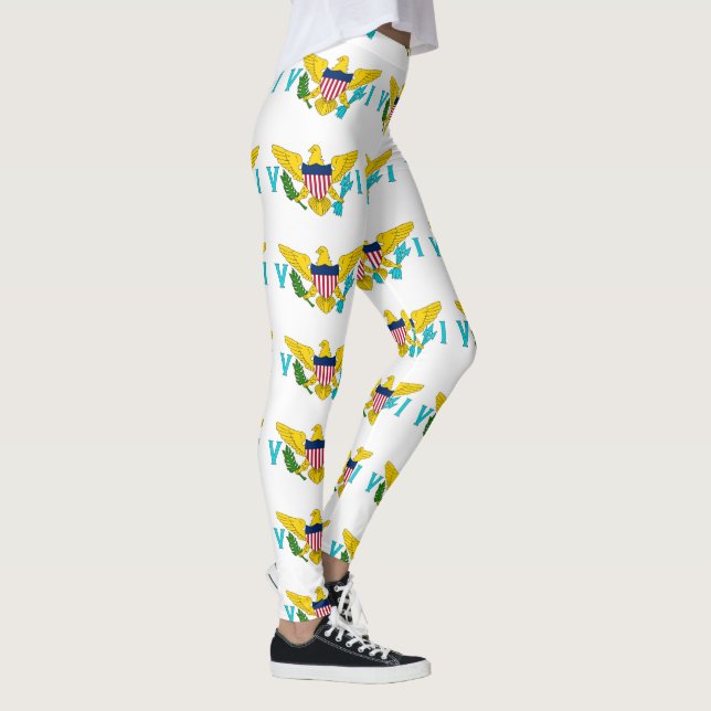 Flagge der Jungfrau der Vereinigten Staaten Leggings (Rechts)