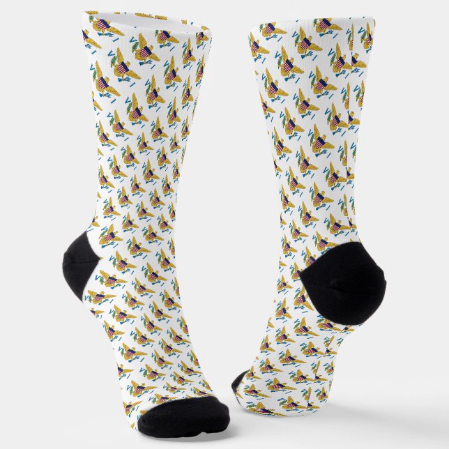 Flagge der Jungfrau der Vereinigten Staaten Socken (Gewinkelt)