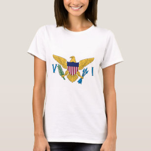 Flagge der Jungfrau der Vereinigten Staaten T-Shirt