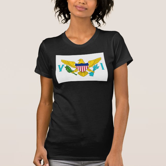 Flagge der Jungfrau der Vereinigten Staaten T-Shirt (Vorderseite)