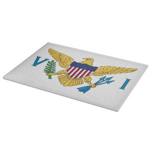 Flagge der Jungfrau der Vereinten Staaten Schneidebrett