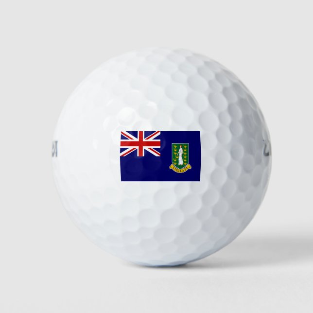 Flagge der Jungfrau Golfball (Vorderseite)