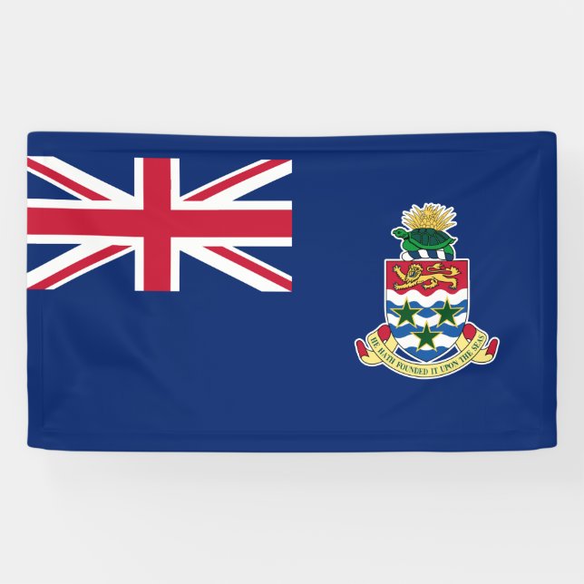Flagge der Kaimaninseln Banner (Horizontal)