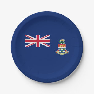 Flagge der Kaimaninseln Pappteller