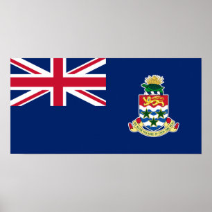 Flagge der Kaimaninseln Poster