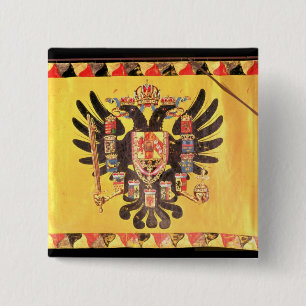 Flagge der Kaiserhabsburger-Dynastie, c.1700 Button