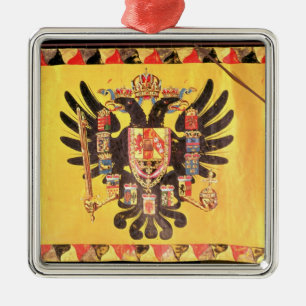 Flagge der Kaiserhabsburger-Dynastie, c.1700 Silbernes Ornament