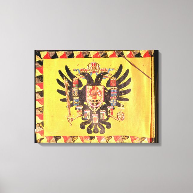 Flagge der Kaiserlichen Habsburger-Dynastie, c.170 Leinwanddruck (Vorderseite)