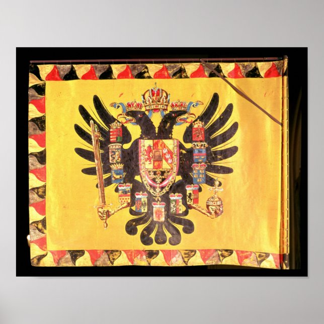 Flagge der Kaiserlichen Habsburger-Dynastie, c.170 Poster (Vorne)
