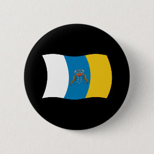 Flagge der Kanarischen Inseln Button
