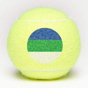 Flagge der Komi-Republik Tennisbälle