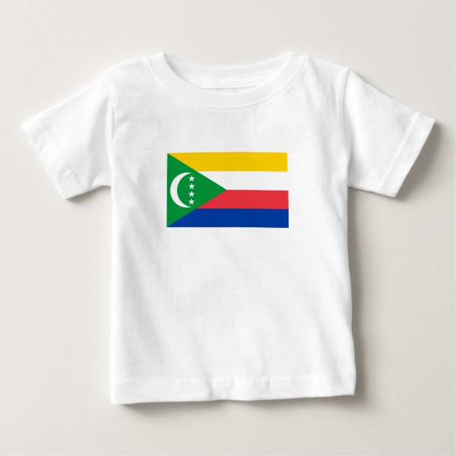 Flagge der Komoren Baby T-shirt (Vorderseite)