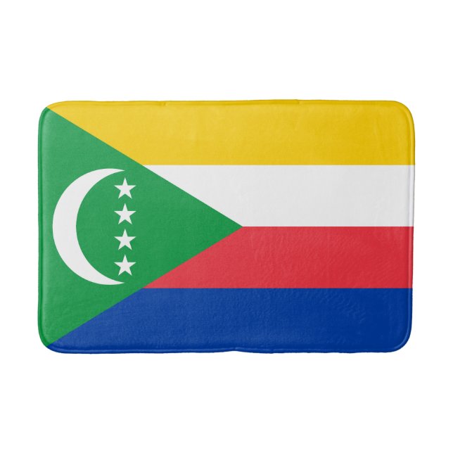 Flagge der Komoren Badematte (Vorderseite)