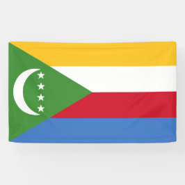Flagge der Komoren Banner