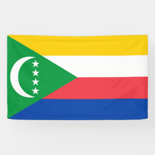 Flagge der Komoren Banner