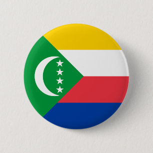 Flagge der Komoren Button